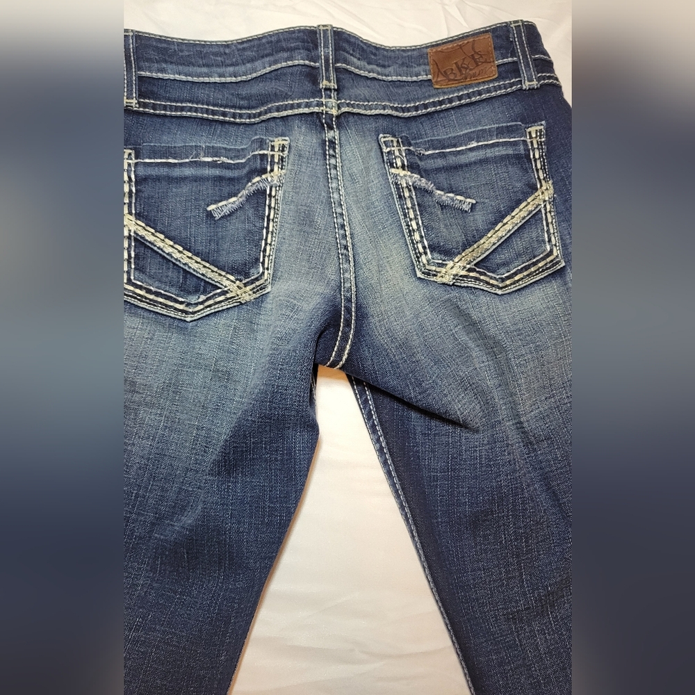 BKE Dark Blue Denim with Contrast Stitching 29 X 33 1/2 LIKE NEW WORN ONCE
